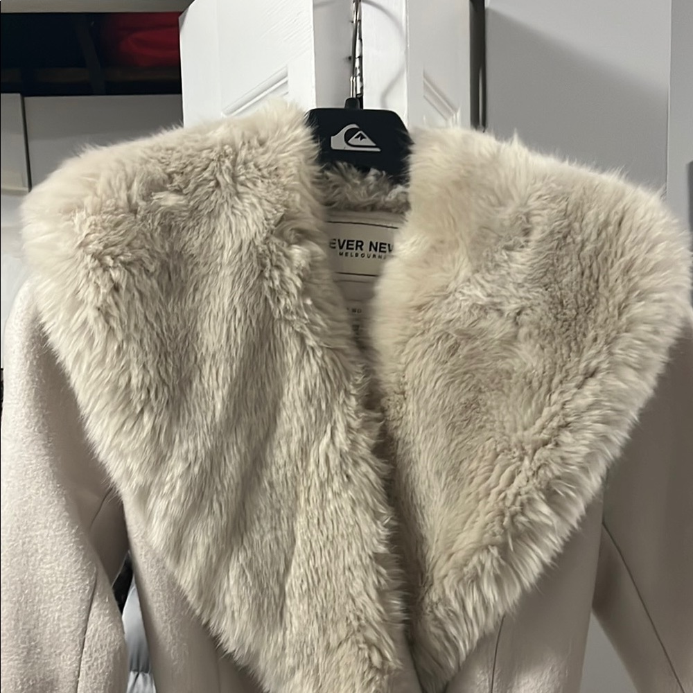 Ever New Faux Fur Collar Coat